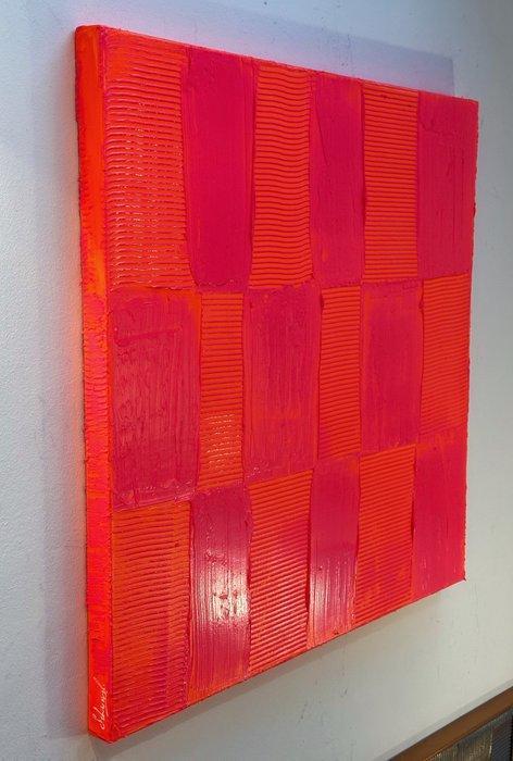 Sarah Schwarzl - Frequency NEON (Frame Included), Antiek en Kunst, Kunst | Schilderijen | Modern