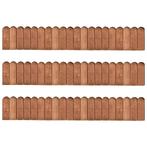 vidaXL Rouleaux de bordure 3 pcs 120 cm bois de pin, Jardin & Terrasse, Verzenden, Neuf