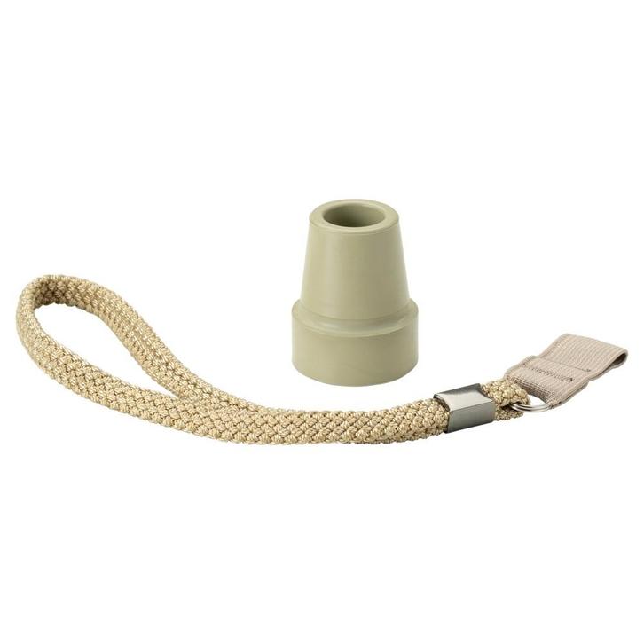 Beige stokdop met polsbandje voor wandelstok, Divers, Matériel Infirmier, Enlèvement ou Envoi