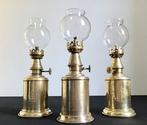 Olielamp - Drie mooie oude Franse olielampen - Lampe Olympe, Antiek en Kunst