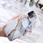 iPhone 11 Pro Max Hoesje Marmer Textuur - Shockproof Glossy, Nieuw, Verzenden