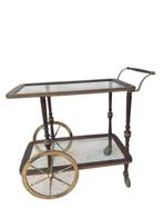 Maison Jansen - Serveerwagen - Vintage houten serveerwagen -, Huis en Inrichting, Nieuw