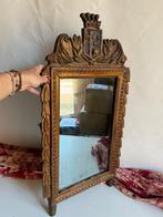 Miroir - Bois doré - Miroir avec darmoiries, provincial.