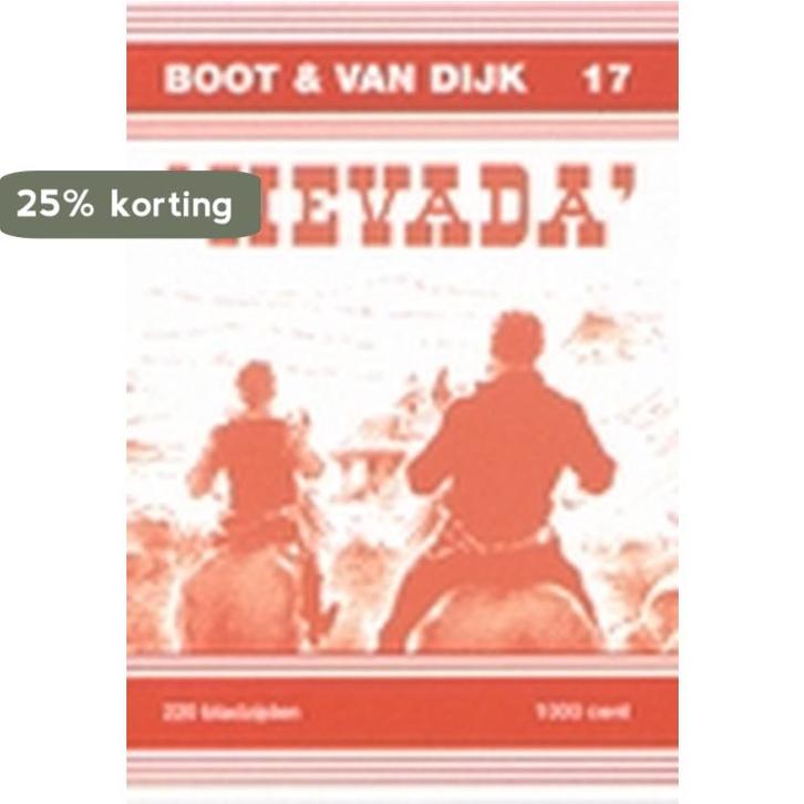 Nevada / Boot & Van Dijk / 17 9789077219430 K. Sparreboom, Boeken, Stripverhalen, Zo goed als nieuw, Verzenden