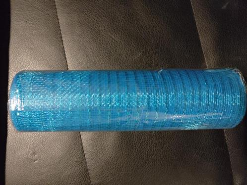 Decomesh deco mesh voor kransen en inpakken azuurblauw rol, Hobby en Vrije tijd, Knutselen, Nieuw