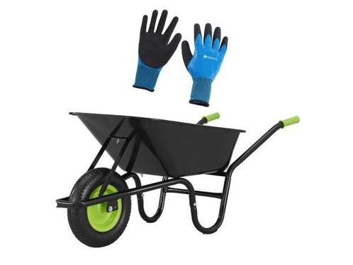 Veiling - Kruiwagen 100 Liter - Luchtbanden - Zwart - Max. 2, Tuin en Terras, Kruiwagens