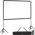 tectake Beamerdoek Cinema met inklapbare statieven, 16:9, 4K, Verzenden, Nieuw