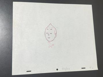 Tintin - 1 Dessin de production original de Tintin (film beschikbaar voor biedingen