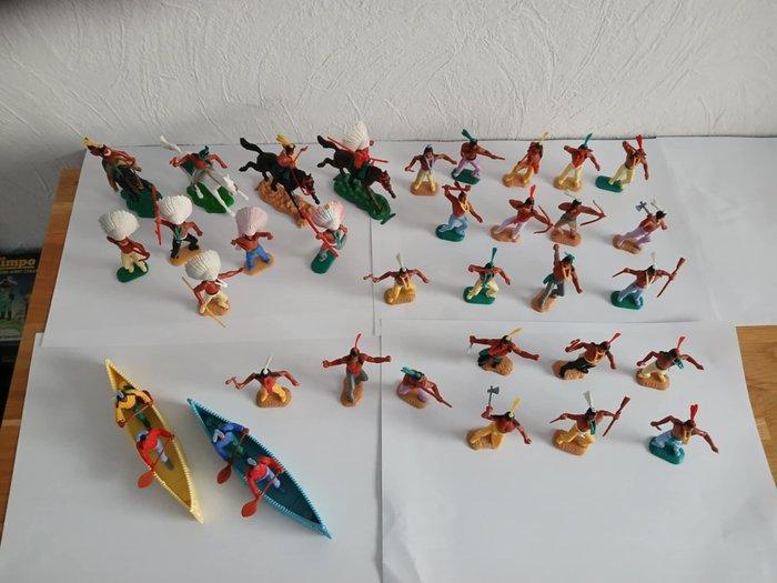 Timpo Toys - Figuur - Indians Lot - Plastic, Kinderen en Baby's, Speelgoed | Overig