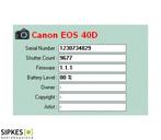 Canon EOS 40D (9677 clicks) + Canon BG-E2N batterijgrip /