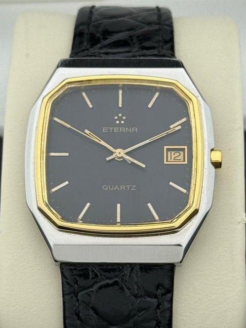 Eterna - Zonder Minimumprijs - Vintage Black Dial Two Tone, Handtassen en Accessoires, Horloges | Heren
