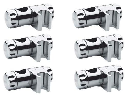 Veiling - 6x Grohe glijstuk voor glijstang 25mm chroom, Doe-het-zelf en Bouw, Sanitair