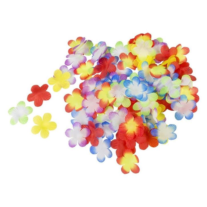 Hawaii Decoratie Bloemen Gekleurd 4,5cm 300st, Hobby en Vrije tijd, Feestartikelen, Nieuw, Verzenden