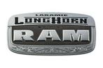 Logo Laramie Longhorn achterklep chroom 11+, Ophalen of Verzenden