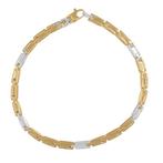 Armband - 18 karaat Geel goud, Witgoud, Handtassen en Accessoires, Nieuw