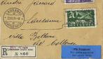 Zwitserland 1925/1933 - Aangetekende brief verzonden vanaf, Postzegels en Munten, Gestempeld