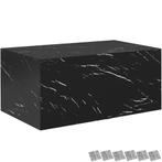 tectake Salontafel Lasley, draagkracht 45 kg - Marmerlook zw, Huis en Inrichting, Tafels | Salontafels, Verzenden, Nieuw