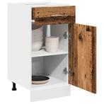 vidaXL Onderkast met lade Lyon 40x46x81,5 cm bewerkt hout, Huis en Inrichting, Kasten | Overige, Verzenden, Nieuw