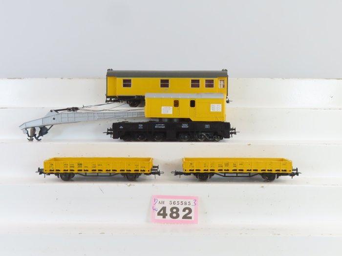 Roco H0 - Uit set 51231 - Modeltrein goederenwagon (4) -, Hobby en Vrije tijd, Modeltreinen | H0