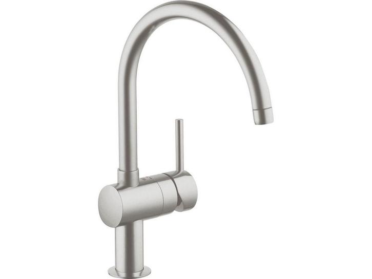 GROHE Minta - Keukenkraan - draaibare hoge C-uitloop - RVS, Doe-het-zelf en Bouw, Sanitair, Zo goed als nieuw, Verzenden