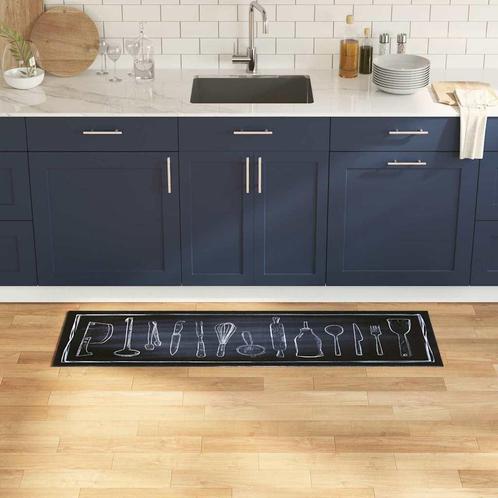 vidaXL Keuken Mat Other Chefs Ruimte 45 x 150 cm Fluweel, Tuin en Terras, Deurmatten, Nieuw, Verzenden
