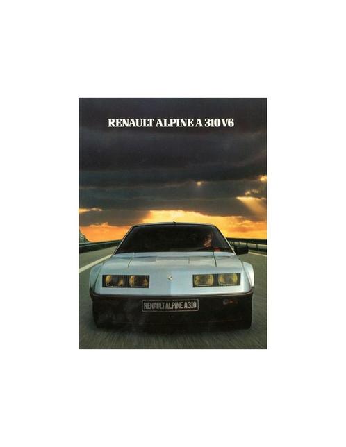 1982 ALPINE A310 V6 BROCHURE FRANS, Livres, Autos | Brochures & Magazines