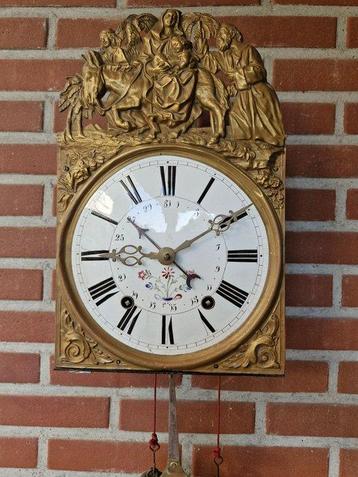 Horloge comtoise - Émail, Laiton, Métal - 1850-1900