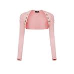 Elisabetta Franchi • kort roze vestje • XS (IT40), Maat 42/44 (L), Nieuw, Roze, Elisabetta Franchi