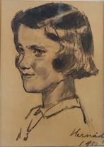 Ferenc László Hernady (1901-1956) - Portret jonge vrouw, Antiek en Kunst