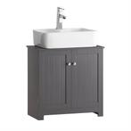 2dekans | SoBuy 2-Laags opbergkast - 60 X 29 X 60cm - grijs, Huis en Inrichting, Woonaccessoires | Spiegels, Ophalen of Verzenden