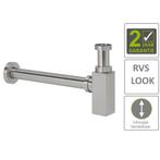 BWS Bekersifon Luxe Vierkant 5/4 RVS Look (Inclusief, Doe-het-zelf en Bouw, Ophalen of Verzenden, Nieuw, Overige typen