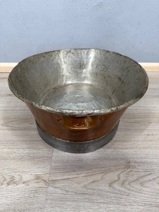 Bak - Koper - 1910-1920, Grote authentieke koperen vleesbak, Antiek en Kunst, Antiek | Keukengerei