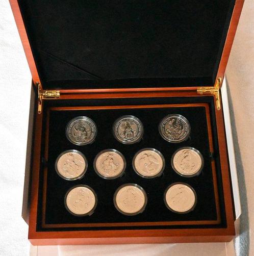 Royaume-Uni. 5 Pounds The Queens Beasts Complete Series (10, Postzegels en Munten, Munten | Europa | Niet-Euromunten