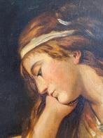 Escuela europea (XIX-XX), After Lagrenée - La melancolía, Antiek en Kunst