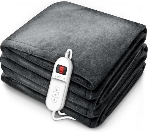 Sinnlein® Elektrische deken - Warmtedeken - 200x180cm - Grij, Huis en Inrichting, Woonaccessoires | Overige, Verzenden