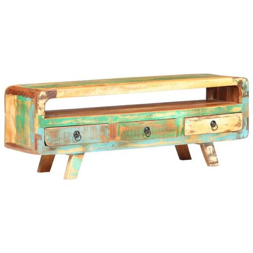 vidaXL Tv-meubel 117x30x41 cm massief gerecycled hout, Huis en Inrichting, Kasten |Televisiemeubels, Nieuw, Verzenden