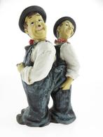 Figuur Laurel & Hardy samen in een broek, Huis en Inrichting, Woonaccessoires | Overige, Gebruikt, Verzenden