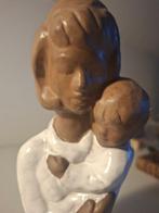 Paul Sersté - sculptuur, Femme et son enfant - 24 cm -