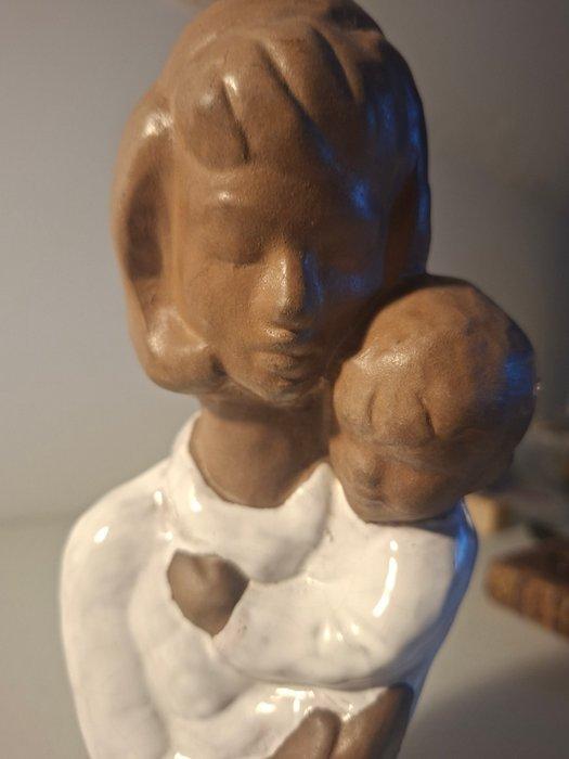 Paul Sersté - sculptuur, Femme et son enfant - 24 cm -, Antiek en Kunst, Antiek | Glaswerk en Kristal