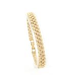 Gouden Rolex president band schakelarmband | 20 cm, Handtassen en Accessoires, Armbanden, Ophalen of Verzenden, Gebruikt, Overige kleuren