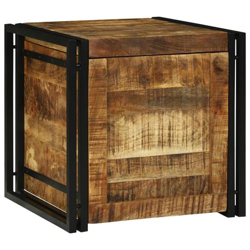 vidaXL Opbergbank 50 x 50 x 50 cm - Massief Mangohout, Huis en Inrichting, Kasten | Overige, Nieuw, Verzenden