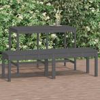 vidaXL Tuinbank 2-zits 159,5x44x45 cm massief grenenhout, Tuin en Terras, Verzenden, Nieuw