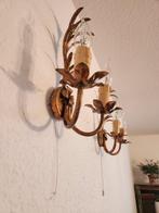 Applique avec bougie (2) - Plaqué or, Fer - Feuille dor