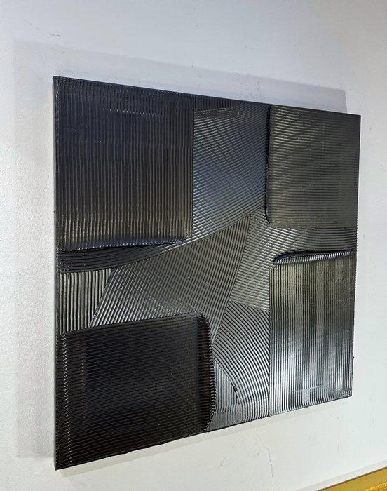 Sarah Schwarzl - Frequency GRAPHITE (Frame Included), Antiek en Kunst, Kunst | Schilderijen | Modern