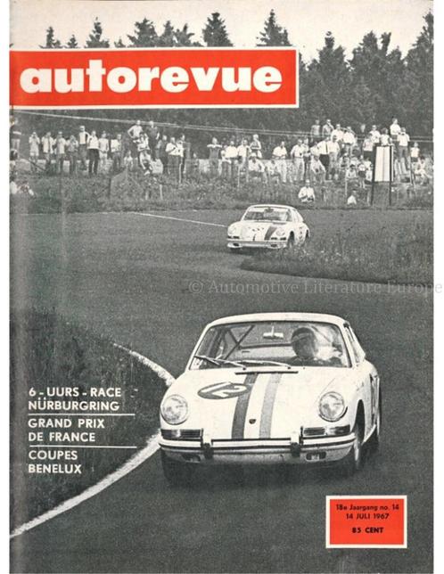 1967 AUTO REVUE MAGAZINE 14 NEDERLANDS, Livres, Autos | Brochures & Magazines