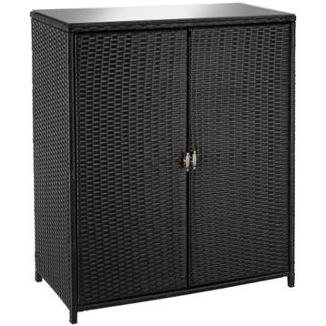 tectake Wicker tuinkast Monza, aluminium frame, 4 vakken - z, Verzenden