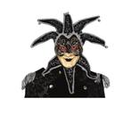 Venetiaans Masker Vrouw Zwart, Verzenden