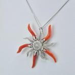 Bloedkoraal - Zilver - Ketting met hanger - CORALLO, Antiek en Kunst