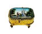 Napoleon III Reliekschrijn doos - Kristal, Messing -