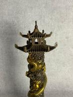 Tempel draak (Wierookbrander) - Brons - Eind 20e eeuw
